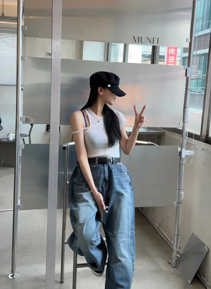 [모델전부소장&교복바지&폴딩데님]𝐄𝐥𝐥𝐞 𝐖𝐢𝐝𝐞 𝐏𝐓 상세 이미지 36