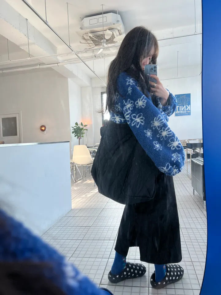 데이지 덤블반집업 블랙,블루 색상추가본 [플리스/집업/데이지/코디추천/겨울코디/데일리/대학생/코디추천/직장인/y2k] 상세 이미지 30