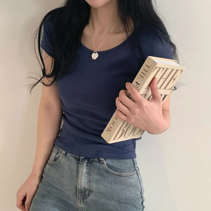[1+1추가할인🤍/13컬러] 데일리 기본 유넥 반팔티 상세 이미지 8