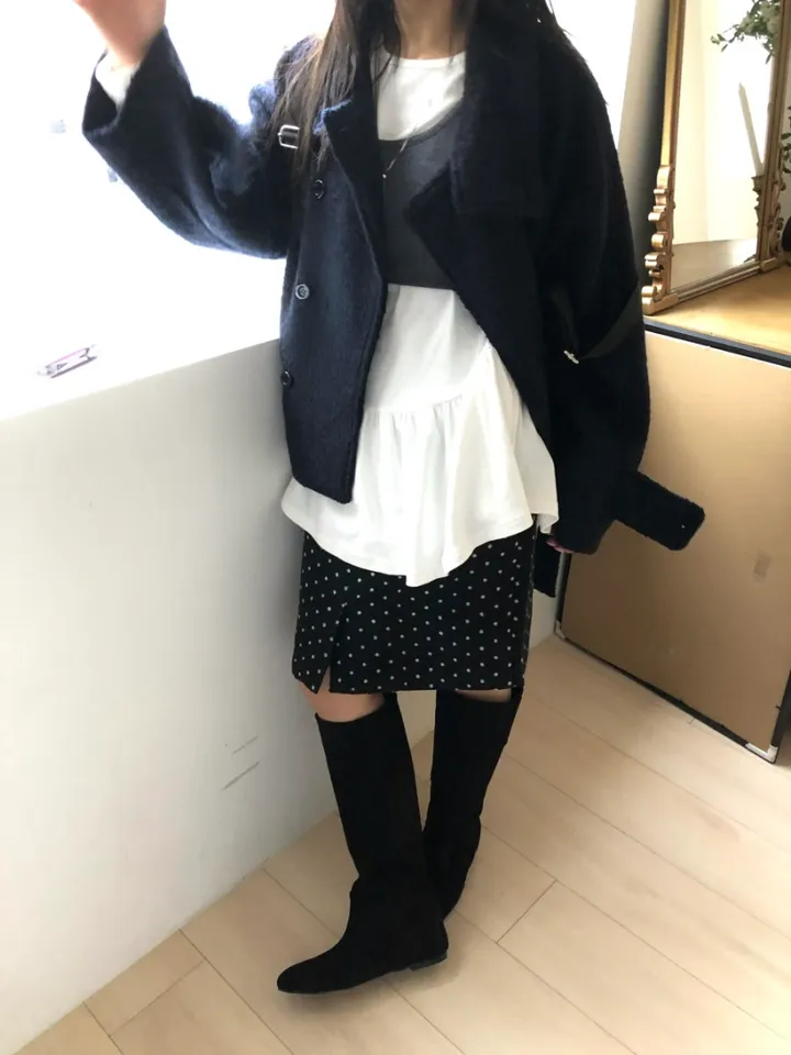 *아이당일*하이넥 더블 숏코트(2color) 상세 이미지 89