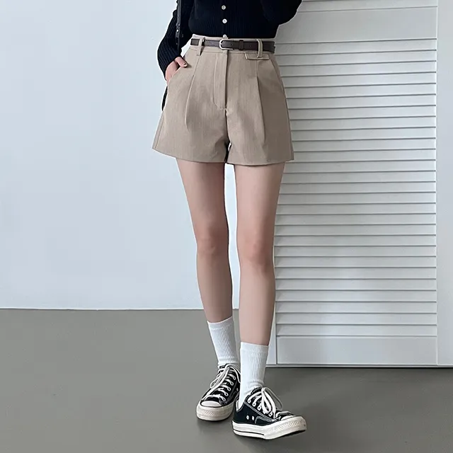 [S,M,L/벨트SET!] *봄신상 핏정석 데일리 숏팬츠 슬랙스 3color 상세 이미지 4