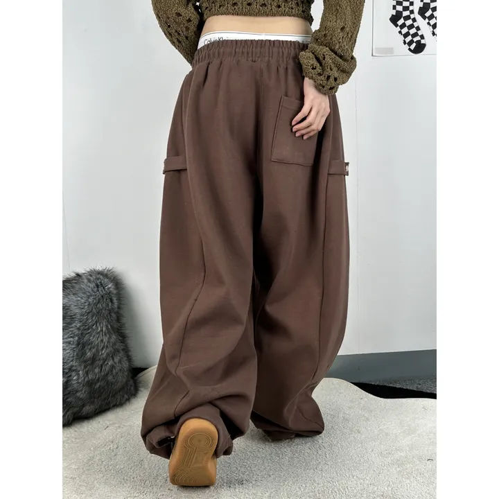 기모선택❤️[UNISEX/소장추천!/6color!]데이유 비죠 스냅 버튼 포인트 루즈 와이드 벌룬 트레이닝 팬츠(3-5일 여유주문) 상세 이미지 48