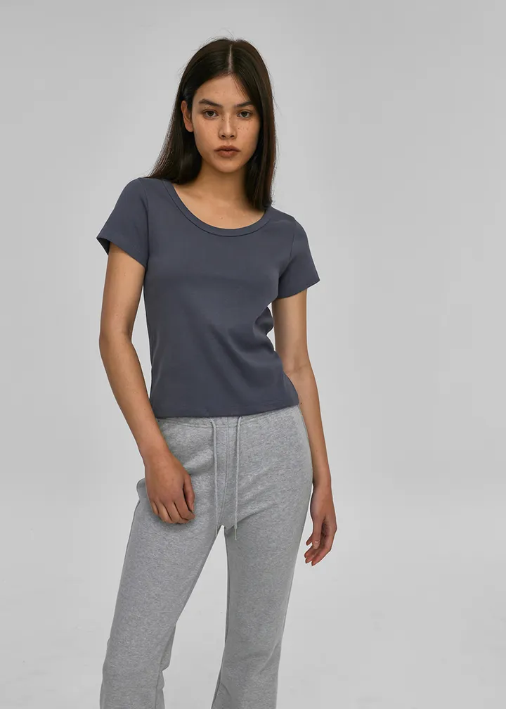 [17만장판매] [B-BASIC] 스탠다드 유넥 반팔티 (2SIZE) [반소매 데일리 기본 상의 자체제작 기본티 봄 새학기 개강] 상세 이미지 12