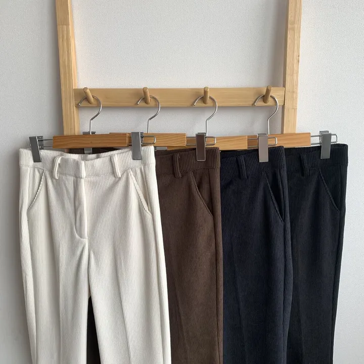 *코듀로이* ~2XL [기장선택/융기모] 도톰 스판 골덴 히든밴딩 하이웨스트 슬림부츠컷 슬랙스 고퀄 몸매보정 키작녀 키큰녀 빅사이즈 상세 이미지 33
