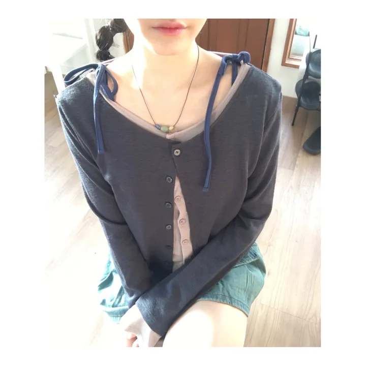 *신상할인*키고 레이어드 가디건 4color 상세 이미지 15