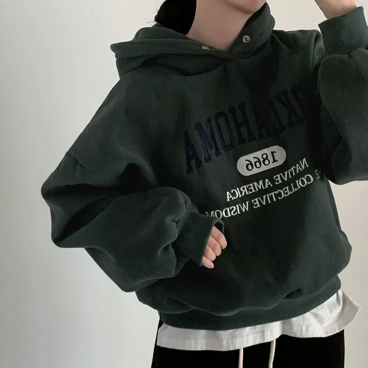 [대박핏보장✨/98%만족/진그레이 당일출고!] 자체제작 #크치Made 꿈에 나온 핏, 오클라호마 1866  양기모 맨투맨 긴팔 후드티 ; 5컬러 상세 이미지 119