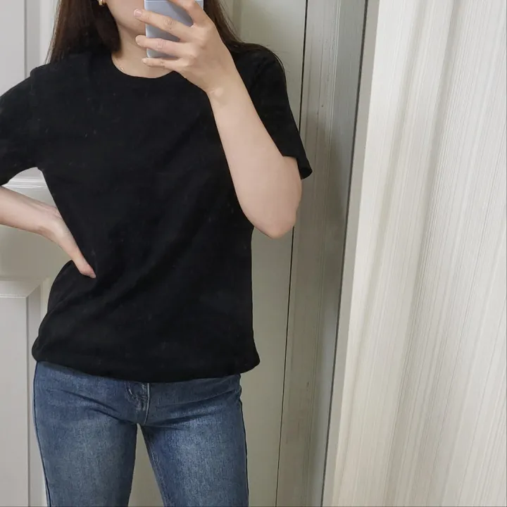 찰랑 소프트 라운드티셔츠 데일리 기본템 상세 이미지 6