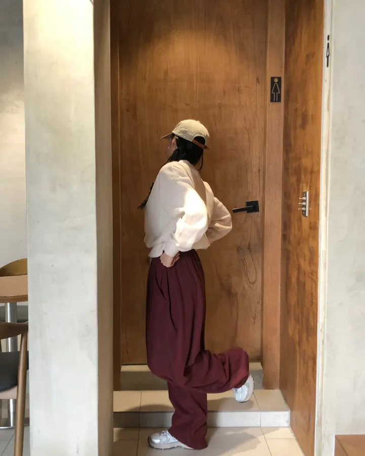 [데일리/*핏보장*] 코듀로이 골덴 핀턱 밴딩 팬츠 - 7colors (맞주름 허리 밴딩 와이드팬츠 롱다리핏 골반보장) 상세 이미지 36