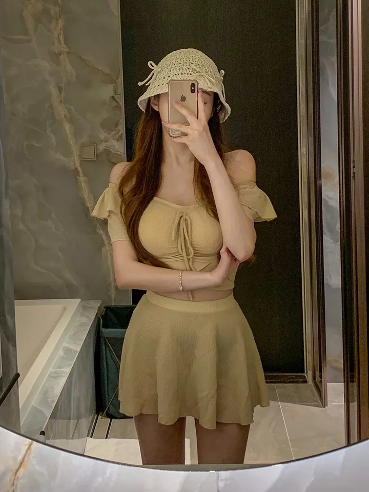 [러블리무드🎀소두핏] 벙거지 버킷햇 꽈배기 그물 뜨개 니트 짜임 모자 봄 여름 휴양지룩 휴가룩 여행룩 3COL 상세 이미지 42