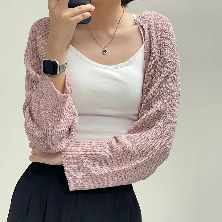 [여리핏/지금부터 쭉~] 엘르 볼레로 가디건 크롭가디건 여름가디건 상세 이미지 15
