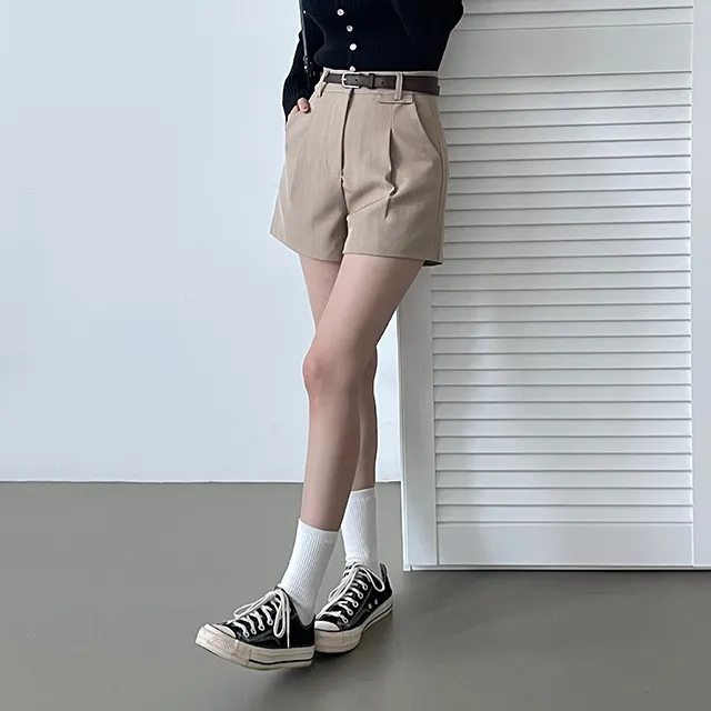 [S,M,L/벨트SET!] *봄신상 핏정석 데일리 숏팬츠 슬랙스 3color 상세 이미지 6