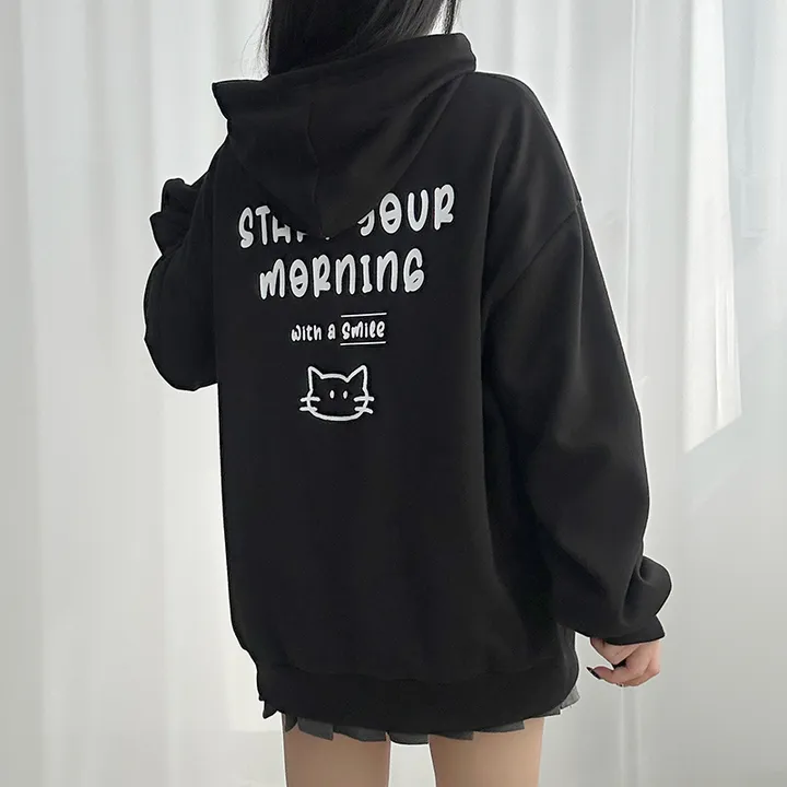 냥냥이 백레터링 오버핏 후드집업 ✔️후드집업 후드 집업 오버핏후드집업 캐릭터 뒷나염 교복후드집업 학생후드집업 빅사이즈 상세 이미지 23