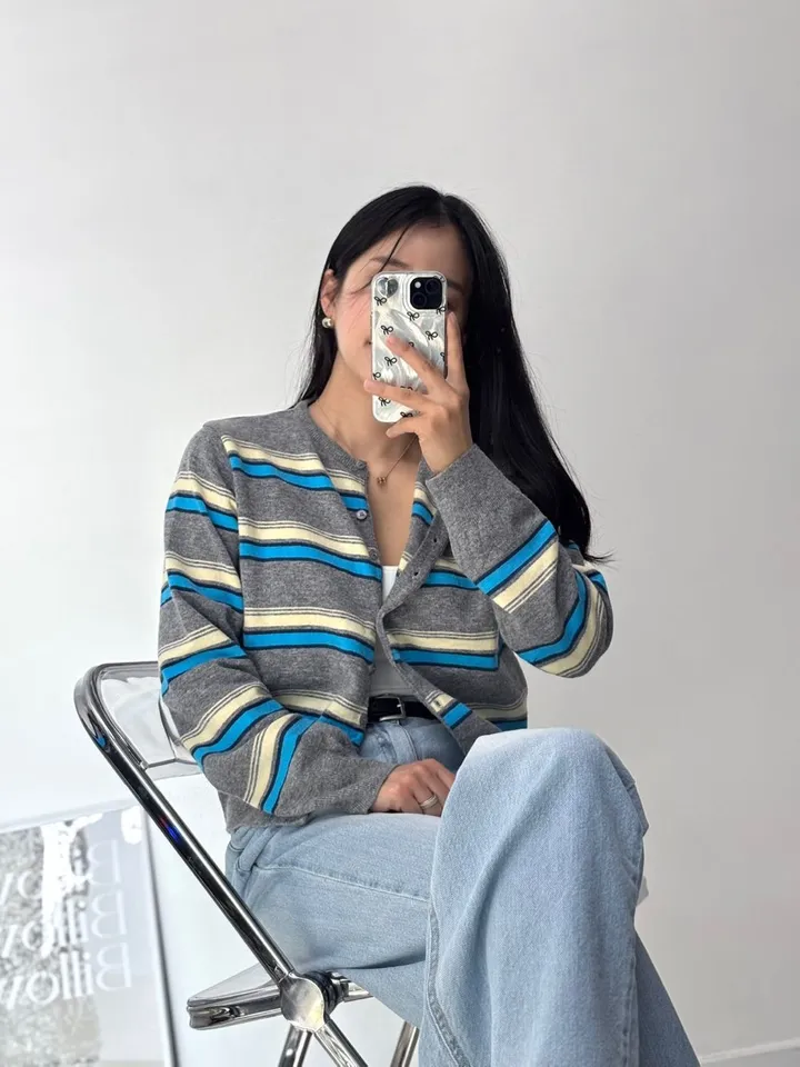 [최저가세일💛/2color] 플랜 단가라 가디건 상세 이미지 9