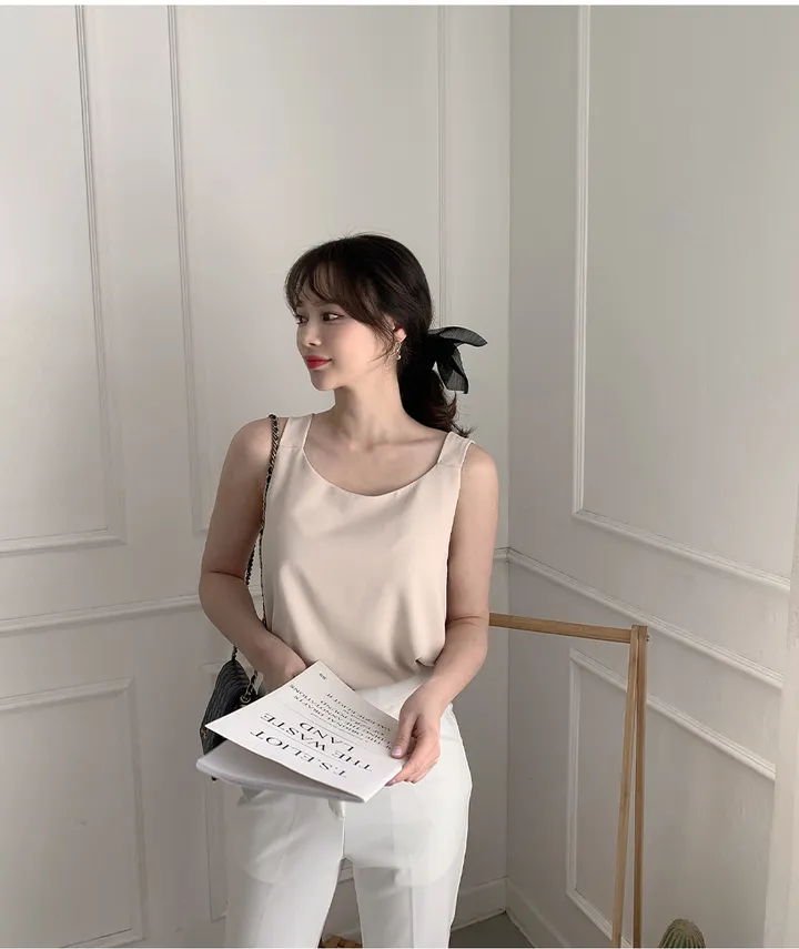 [44-120] [4만1천장 돌파♥] 데이픈 블라우스 나시(기본/크롭) 상세 이미지 17