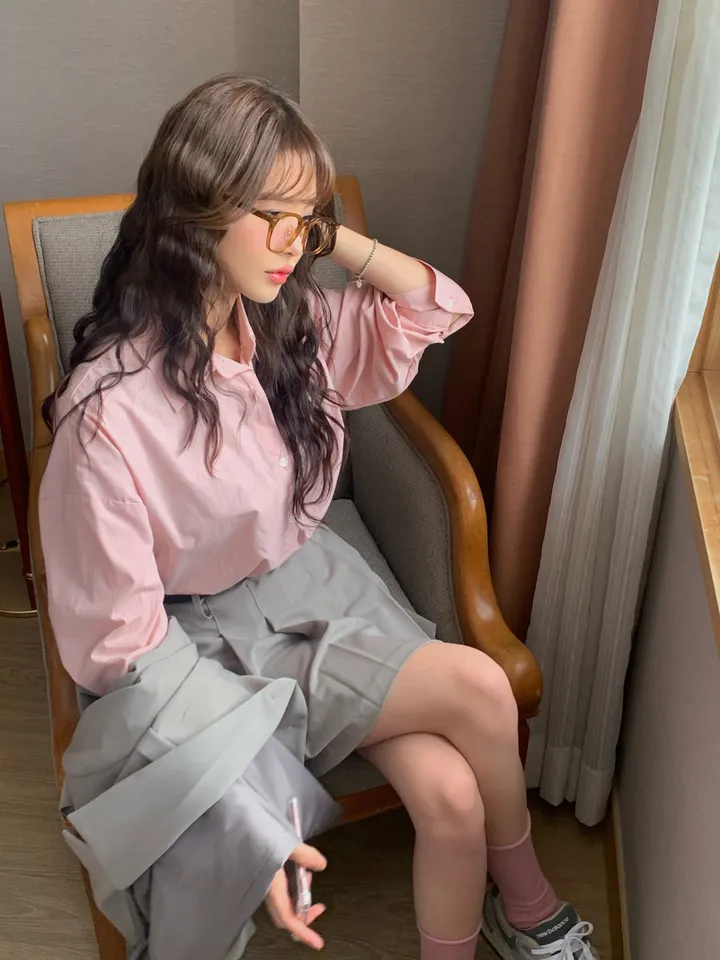 [4천장판매][MADE/핏보장인생셔츠] 에디 프렌치 코튼 오버핏 셔츠 남방 남녀공용 보이핏 레이어드 봄옷 봄신상 봄코디 봄상의 봄셔츠- 7color (KD1457,KD1910) 상세 이미지 45