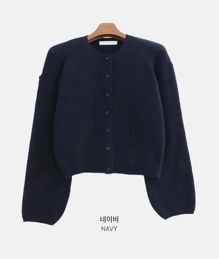 MD픽💜 엘가 라운드 세미크롭 니트 가디건(9color) 상세 이미지 55