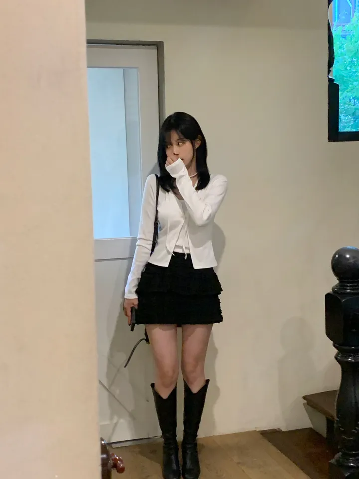 [MADE/3pcs/활용도최고] 비올라 브이넥 탑 가디건set (6color) 상세 이미지 50