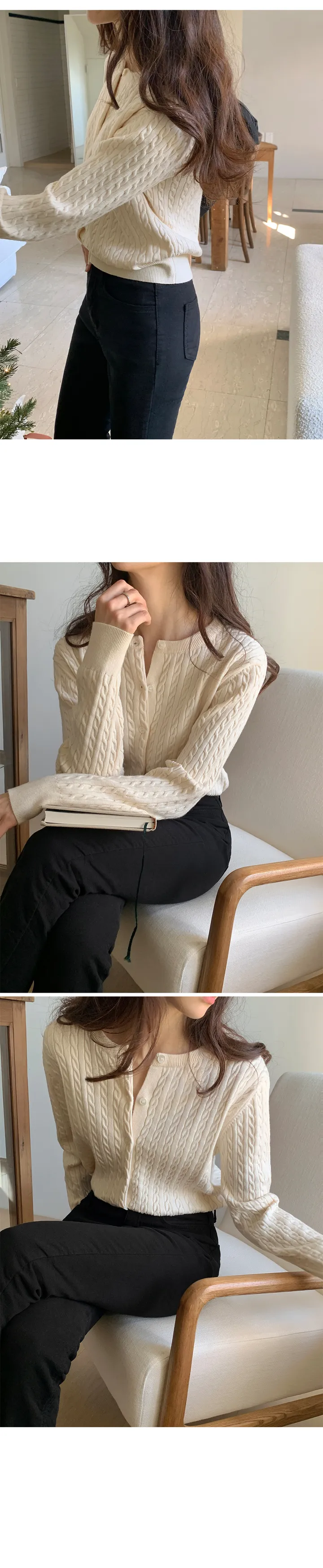 [4천장돌파][MADE] 카미유 소프트 케이블 니트 가디건 상세 이미지 16