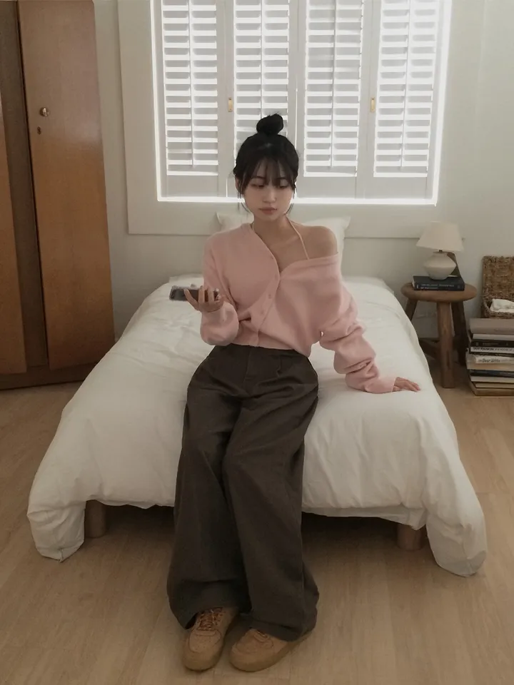+영상[핏강추🤎] 틴츠 핀턱 코튼 와이드핏 롱 팬츠 3colors 상세 이미지 27