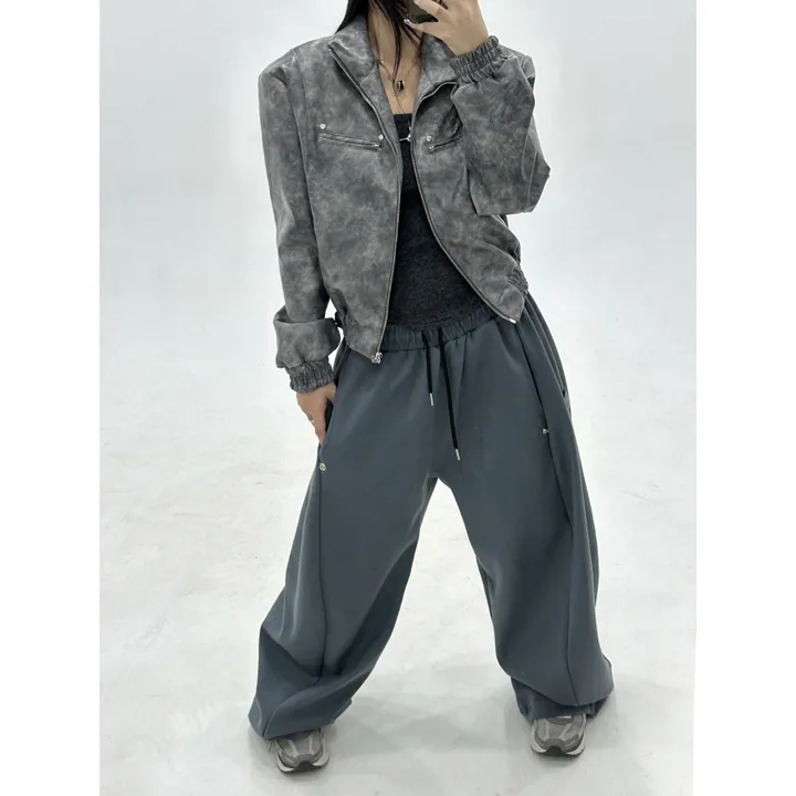 기모선택❤️[UNISEX/소장추천!/6color!]데이유 비죠 스냅 버튼 포인트 루즈 와이드 벌룬 트레이닝 팬츠(3-5일 여유주문) 상세 이미지 66
