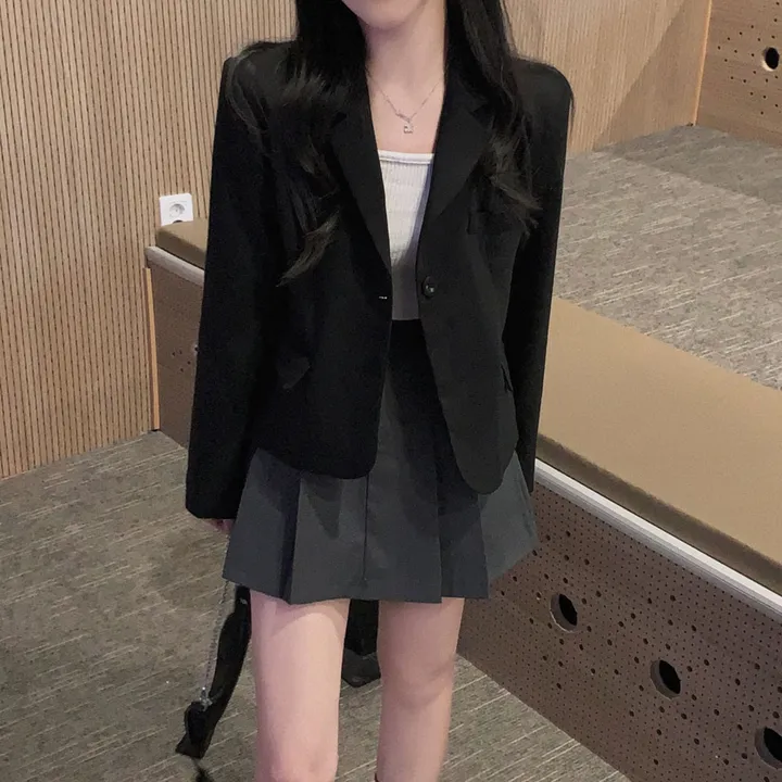 [봄자켓 종결!/🌸신상!]으른핏 클래식 원버튼 카라 포켓 베이직 숏자켓 상세 이미지 29