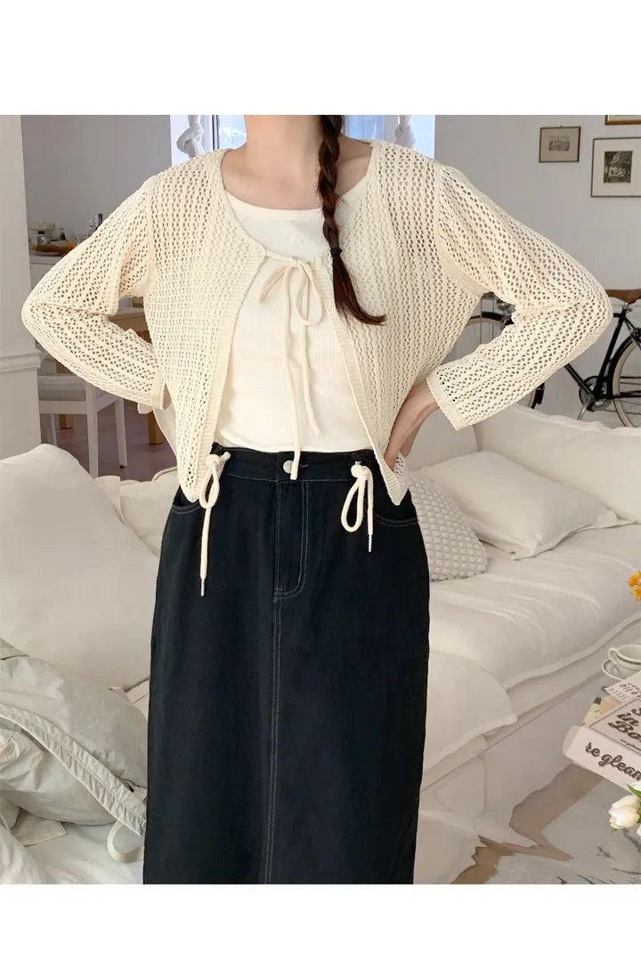 [살안타템/얇~은가디건♥]네트스트링가디건 상세 이미지 22