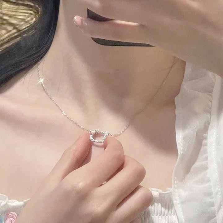 💗공주님목걸이💗1+1할인 키치하이틴 키티얼굴 진주목걸이 키티목걸이 헬로키티목걸이 여친선물 친구선물 생일선물 우정목걸이 여신목걸이 상세 이미지 6