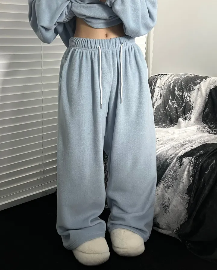 [주문폭주🔥1800장돌파🙏🏻]제로 후리스 롱와이드 팬츠👖[6color/세트가능][후리스팬츠/롱팬츠/트레이닝/후리스/와이드팬츠/츄리닝] 상세 이미지 116