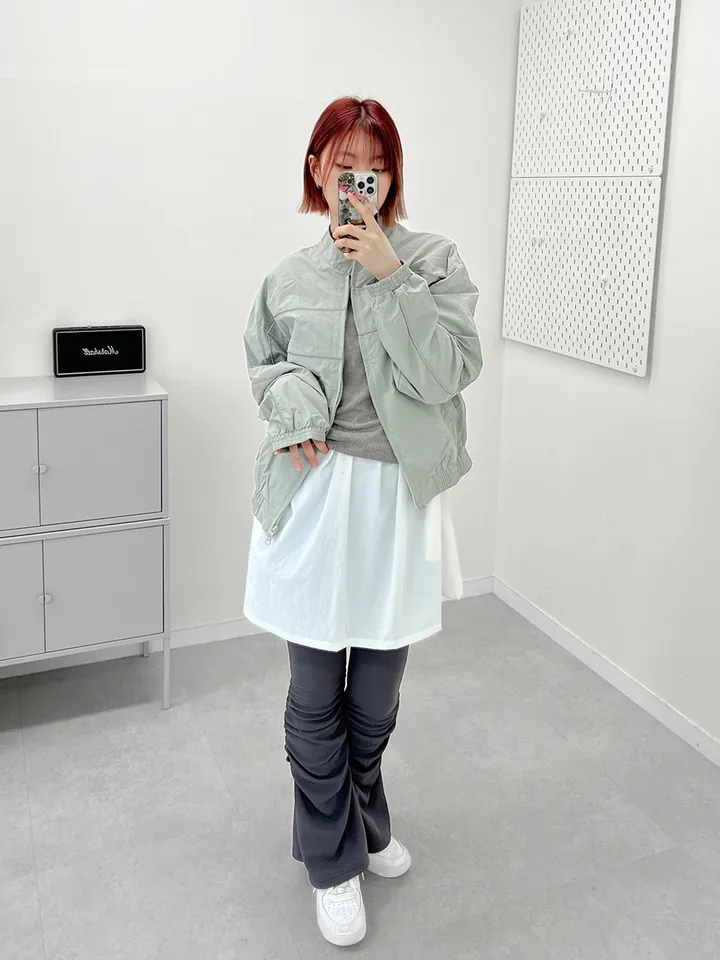 셔링 부츠컷 스판 밴딩 치마바지 랩스커트 팬츠(2color) 상세 이미지 23