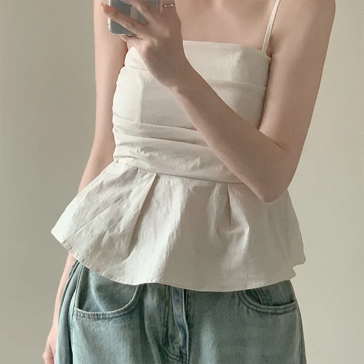 今季　新品・未使用　UNTITLED　シャーリングブラウス02　キャミソール付き 今季新品・未使用UNTITLEDシャーリングブラウス02キャミソール付き