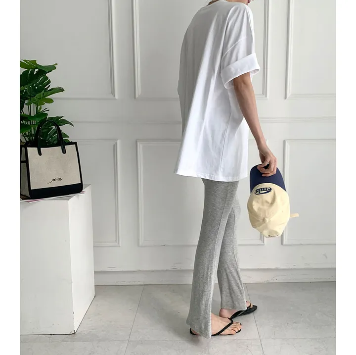 F-XL 여름 찰랑 실키 앞트임 밴딩 롱 레깅스(2C) 상세 이미지 14