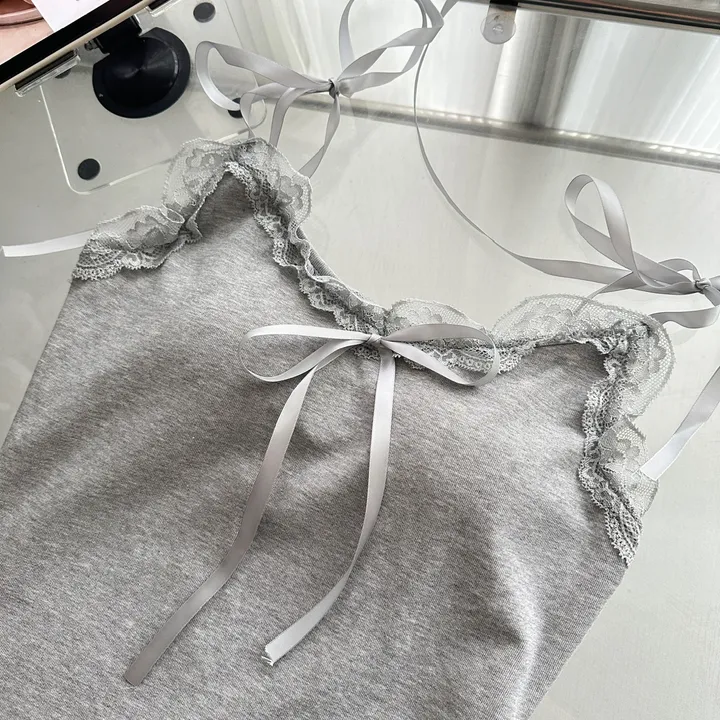 [발레코어 쓰리피스 러블리 페미닌룩] 로안 3pcs 레이어드 나시+가디건+스커트 쓰리피스 세트 상세 이미지 38