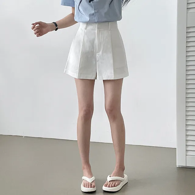 [Made/탄탄한퀄리티!] 메이비 코튼 핀턱반바지 숏팬츠 4color 상세 이미지 15