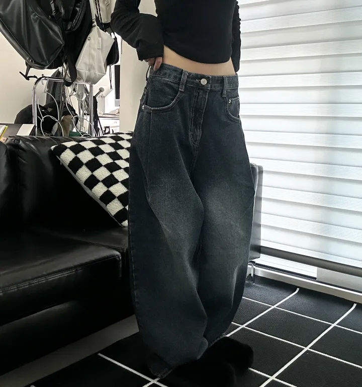[🎀누적판매 1천장🎀]Allday washing pin-tuck wide denim 올데이 워싱 핀턱 와이드 데님 상세 이미지 16