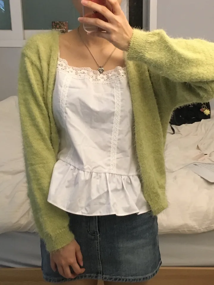 당일발송 !![솔잎🌿/모델추천] 솔잎 포근 투버튼 긴팔 가디건 (4color) 상세 이미지 12
