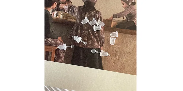 🚀당일발송🚀 *학생·직장인 강추* 투명 실리콘 초미니 투명볼 저자극 무알러지 귀막힘방지 티안나는 귀걸이 *Clen 상세 이미지 1