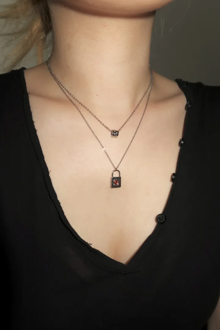 cubic roll necklace 상세 이미지 6