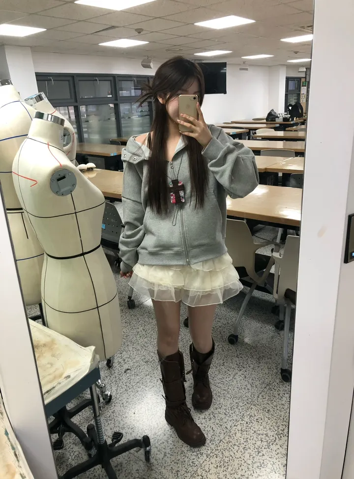 고퀄리티 버튼 투웨이 후드집업 2color 4계절가능 상세 이미지 3