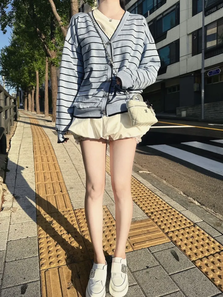 제니  스프라이프 루즈핏 가디건 상세 이미지 23