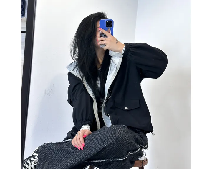 (후드탈부착) 스트링 오버핏 야상 점퍼 상세 이미지 40