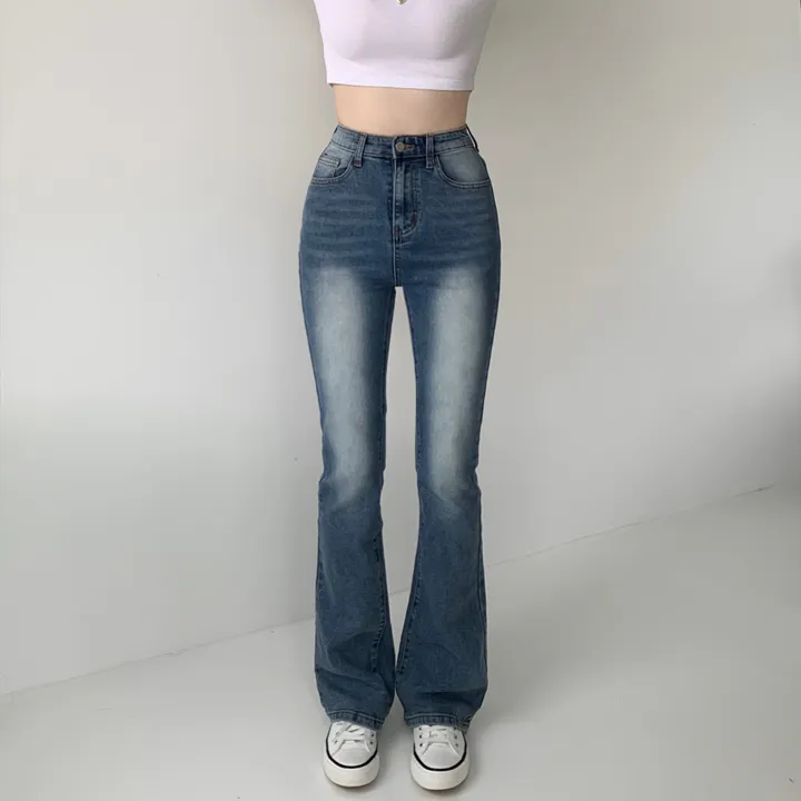 [숏,기본,롱/핏보장🖤/~2XL] 메이빌 쫀득 워싱 슬림핏 하이웨스트 세미 부츠컷 빈티지 데님 팬츠 청바지 키작녀 키큰녀 빅사이즈 4color 상세 이미지 18