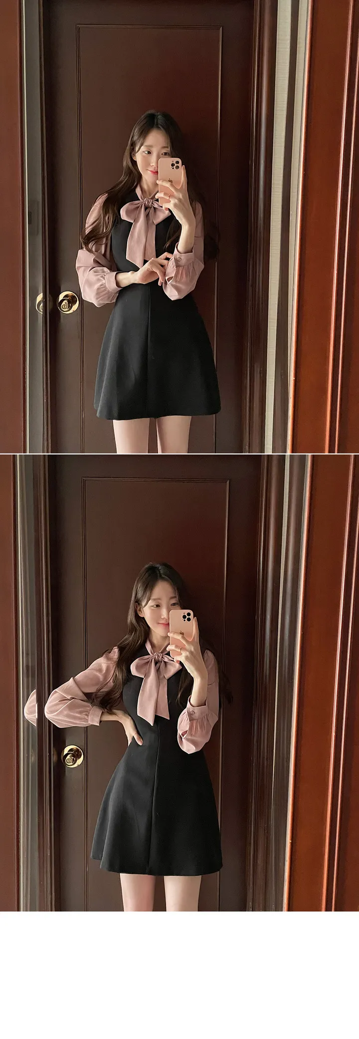 여름하객룩🖤[La belle rose]샬리 타이 블라우스 상세 이미지 35