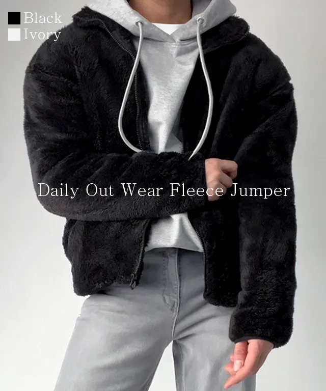 [당일출고]남자 겨울 양털두꺼운 뽀글이 오버핏 집업 후리스 리버시블 밍크 점퍼 학생
