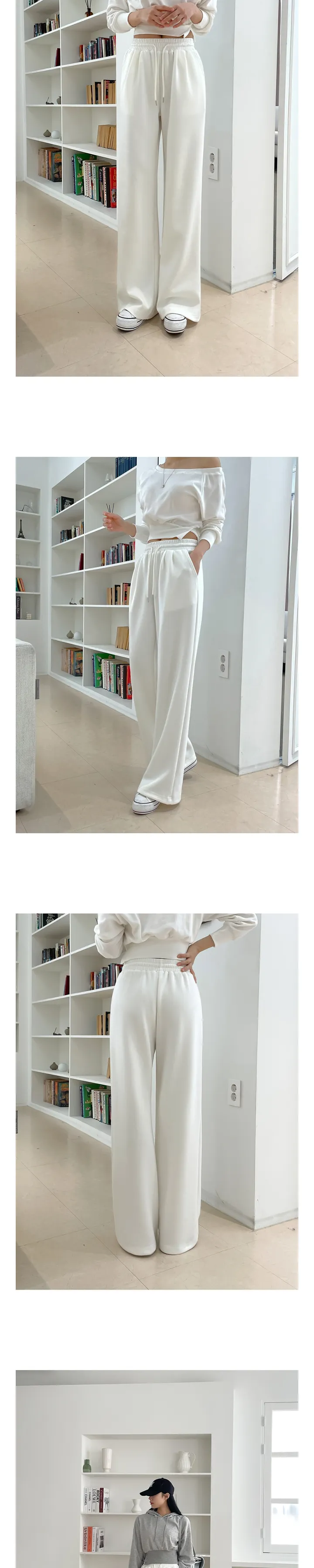 [숏/롱 ❣️원단미침❣️] 쿠디보 와이드 팬츠 상세 이미지 35