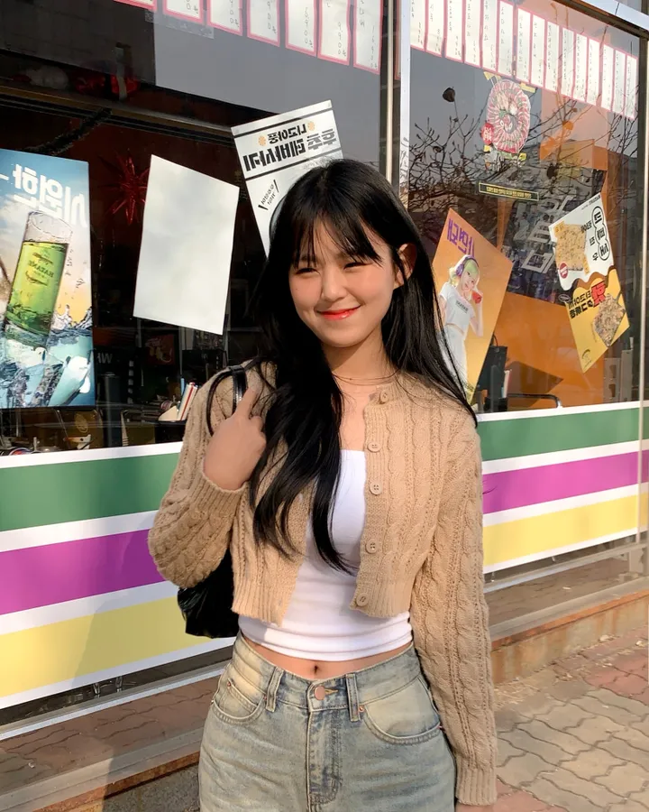 [ 데일리템💛 봄~가을까지! ] 라운드 꽈배기 미니 크롭 탑 기본 꽈배기 니트 가디건 4color 상세 이미지 6