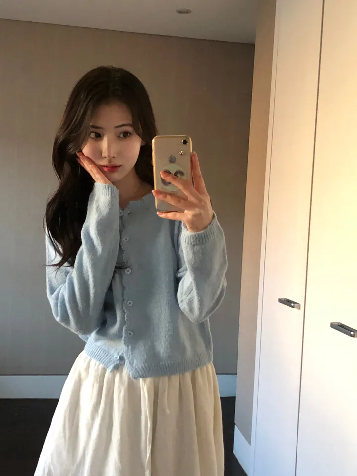 [봄신상/여리핏] 모헤어 러블리 프릴 파스텔 울 가디건 -4colo 상세 이미지 34