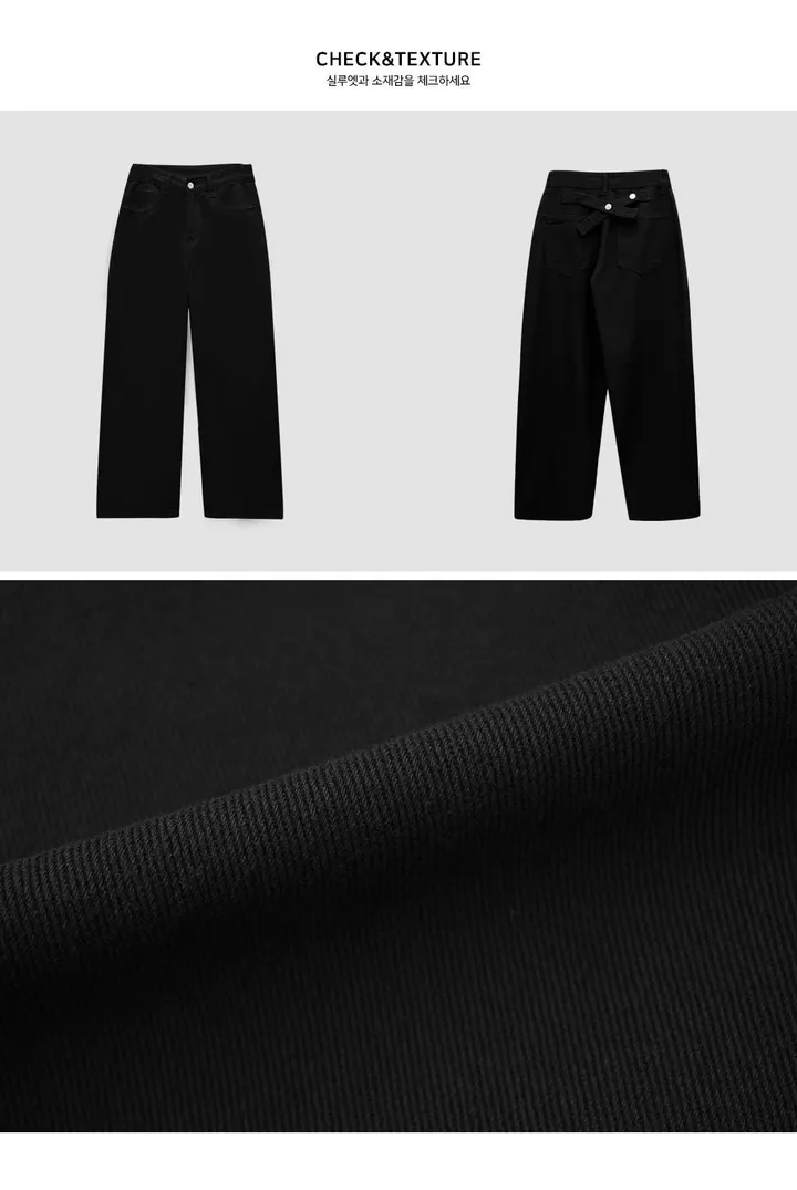 [꼭소장/모델극찬🖤/재진행] 요물팬츠 3버튼 조절 세미 와이드 팬츠 - 2color 상세 이미지 2