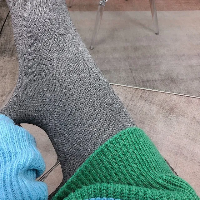 [2개구매할인/고리형,일반형] 밍크융안감 겨울 융털 데일리 골지 기모레깅스(3color) 상세 이미지 7