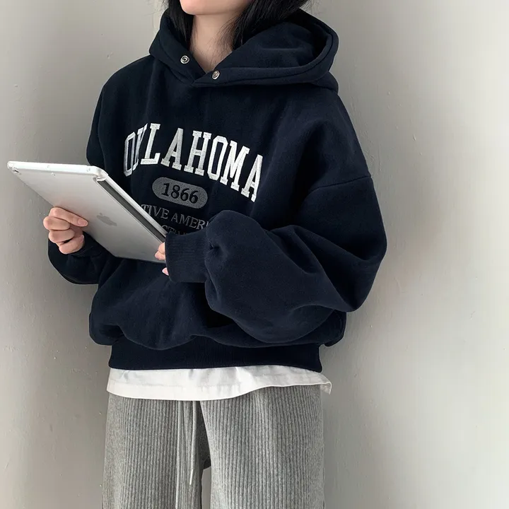 [대박핏보장✨/98%만족/진그레이 당일출고!] 자체제작 #크치Made 꿈에 나온 핏, 오클라호마 1866  양기모 맨투맨 긴팔 후드티 ; 5컬러 상세 이미지 160