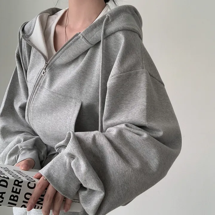 [💖후기극찬/봄,가을교복💖]  자체제작 #크치Made 꿈에 나온 핏, 사계절 입는 크롭 투웨이 후드집업 - zipup : 봄,봄아우터,봄자켓,가을,가을아우터 상세 이미지 22